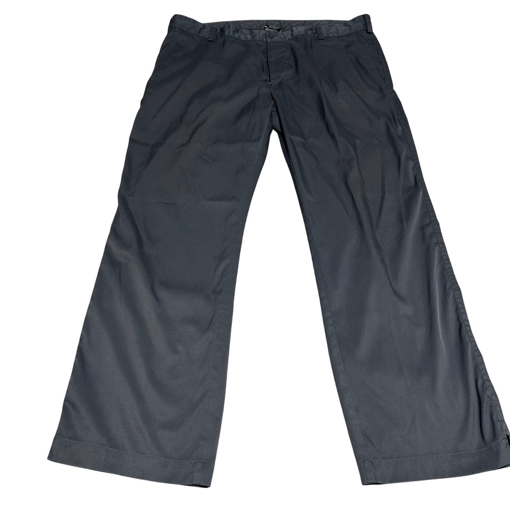 Nike Golf Pants Mens 38 30 Gray Dri-Fit Flat Front Performance Trousers